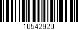 Código de barras (EAN, GTIN, SKU, ISBN): '10542920'