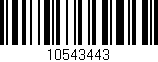 Código de barras (EAN, GTIN, SKU, ISBN): '10543443'