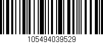 Código de barras (EAN, GTIN, SKU, ISBN): '105494039529'