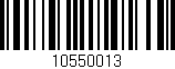 Código de barras (EAN, GTIN, SKU, ISBN): '10550013'