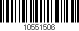 Código de barras (EAN, GTIN, SKU, ISBN): '10551506'