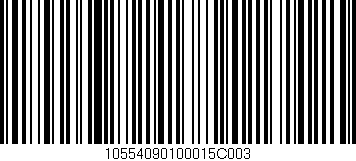 Código de barras (EAN, GTIN, SKU, ISBN): '10554090100015C003'
