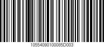 Código de barras (EAN, GTIN, SKU, ISBN): '10554090100085D003'