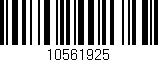 Código de barras (EAN, GTIN, SKU, ISBN): '10561925'