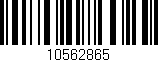 Código de barras (EAN, GTIN, SKU, ISBN): '10562865'