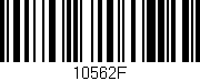 Código de barras (EAN, GTIN, SKU, ISBN): '10562F'