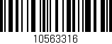 Código de barras (EAN, GTIN, SKU, ISBN): '10563316'