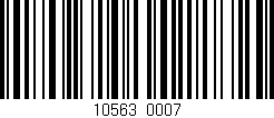 Código de barras (EAN, GTIN, SKU, ISBN): '10563/0007'
