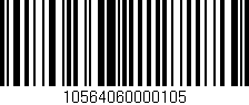 Código de barras (EAN, GTIN, SKU, ISBN): '10564060000105'