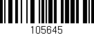 Código de barras (EAN, GTIN, SKU, ISBN): '105645'