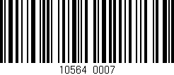 Código de barras (EAN, GTIN, SKU, ISBN): '10564/0007'