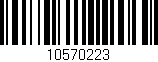 Código de barras (EAN, GTIN, SKU, ISBN): '10570223'