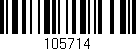 Código de barras (EAN, GTIN, SKU, ISBN): '105714'