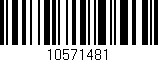 Código de barras (EAN, GTIN, SKU, ISBN): '10571481'