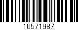 Código de barras (EAN, GTIN, SKU, ISBN): '10571987'
