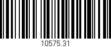 Código de barras (EAN, GTIN, SKU, ISBN): '10575.31'