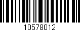 Código de barras (EAN, GTIN, SKU, ISBN): '10578012'