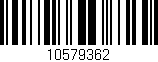 Código de barras (EAN, GTIN, SKU, ISBN): '10579362'