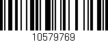 Código de barras (EAN, GTIN, SKU, ISBN): '10579769'