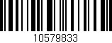 Código de barras (EAN, GTIN, SKU, ISBN): '10579833'