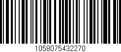 Código de barras (EAN, GTIN, SKU, ISBN): '1058075432270'