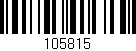 Código de barras (EAN, GTIN, SKU, ISBN): '105815'