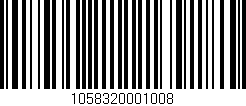 Código de barras (EAN, GTIN, SKU, ISBN): '1058320001008'
