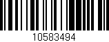 Código de barras (EAN, GTIN, SKU, ISBN): '10583494'
