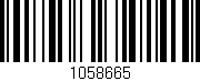 Código de barras (EAN, GTIN, SKU, ISBN): '1058665'
