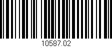 Código de barras (EAN, GTIN, SKU, ISBN): '10587.02'