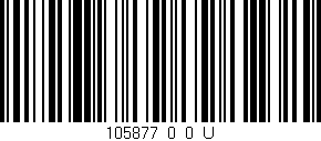 Código de barras (EAN, GTIN, SKU, ISBN): '105877_0_0_U'