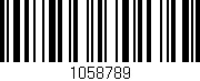 Código de barras (EAN, GTIN, SKU, ISBN): '1058789'