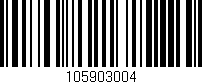 Código de barras (EAN, GTIN, SKU, ISBN): '105903004'
