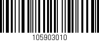 Código de barras (EAN, GTIN, SKU, ISBN): '105903010'