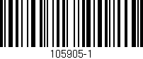 Código de barras (EAN, GTIN, SKU, ISBN): '105905-1'