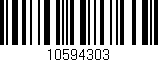 Código de barras (EAN, GTIN, SKU, ISBN): '10594303'