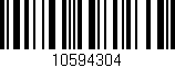 Código de barras (EAN, GTIN, SKU, ISBN): '10594304'