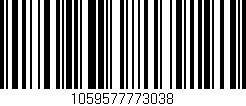 Código de barras (EAN, GTIN, SKU, ISBN): '1059577773038'