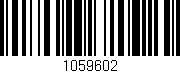 Código de barras (EAN, GTIN, SKU, ISBN): '1059602'