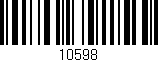 Código de barras (EAN, GTIN, SKU, ISBN): '10598'