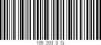Código de barras (EAN, GTIN, SKU, ISBN): '105_203_0_G'
