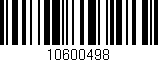 Código de barras (EAN, GTIN, SKU, ISBN): '10600498'