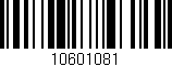 Código de barras (EAN, GTIN, SKU, ISBN): '10601081'