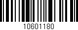 Código de barras (EAN, GTIN, SKU, ISBN): '10601180'