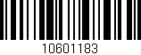 Código de barras (EAN, GTIN, SKU, ISBN): '10601183'