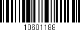Código de barras (EAN, GTIN, SKU, ISBN): '10601188'