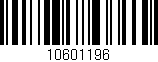 Código de barras (EAN, GTIN, SKU, ISBN): '10601196'