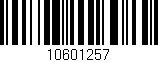 Código de barras (EAN, GTIN, SKU, ISBN): '10601257'