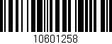 Código de barras (EAN, GTIN, SKU, ISBN): '10601258'