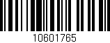 Código de barras (EAN, GTIN, SKU, ISBN): '10601765'